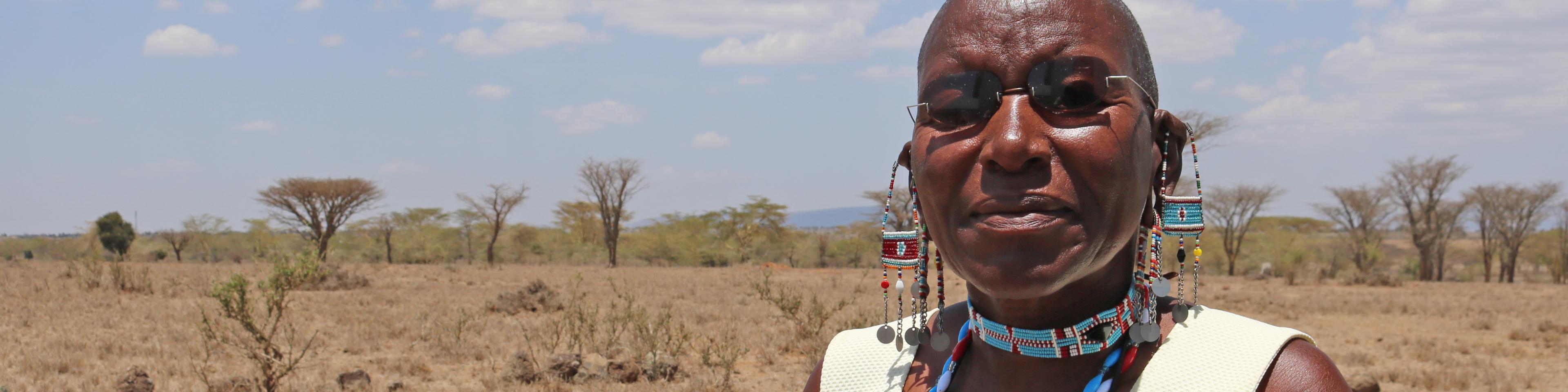 indigene Frau in Kenia