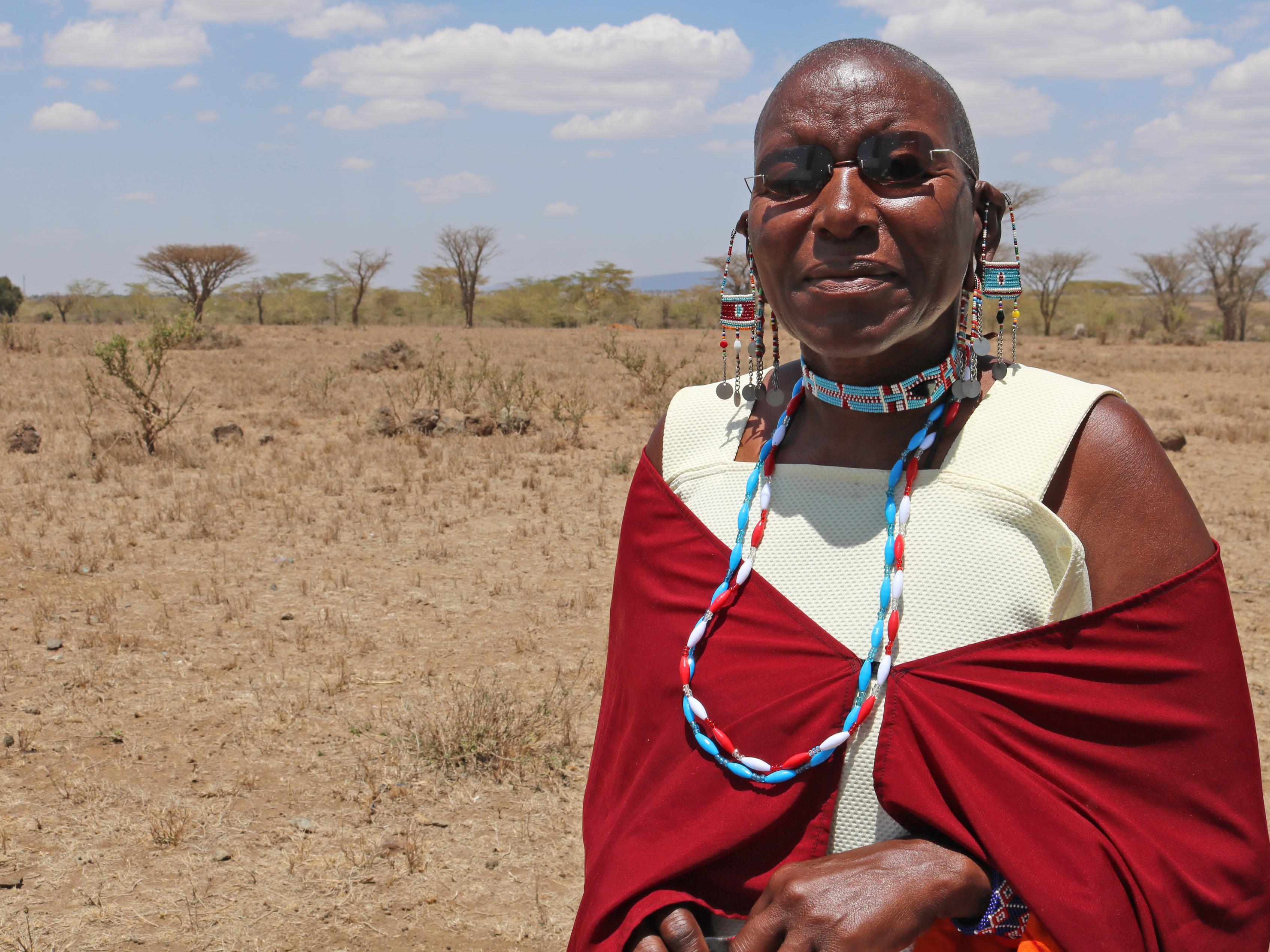 indigene Frau in Kenia